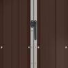 vidaXL Abri de jardin Marron 116x45x175 cm Acier galvanisé