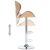 vidaXL Tabouret de bar Taupe Tissu