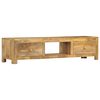 vidaXL Meuble TV 140x30x32 cm Bois massif de manguier