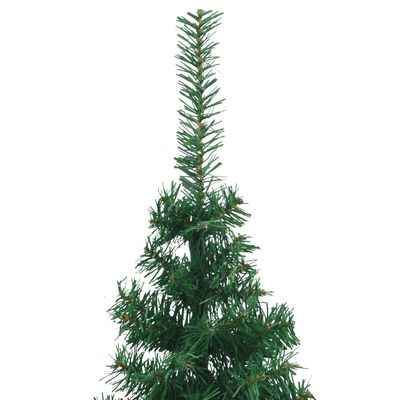 vidaXL Sapin de Noël artificiel d'angle Vert 180 cm PVC