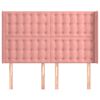 vidaXL T&ecirc;te de lit avec oreilles Rose 147x16x118/128 cm Velours