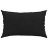 vidaXL Coussins de canapé 2 pcs Noir 50 x 30 cm tissu