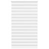 vidaXL Store z&egrave;bre blanc 125x230 cm largeur du tissu 120,9cm polyester