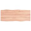 vidaXL Dessus de table bois massif trait&eacute; bordure assortie