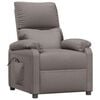 vidaXL Fauteuil inclinable &eacute;lectrique Taupe Tissu