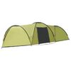 vidaXL Tente igloo de camping 650x240x190 cm 8 personnes Vert