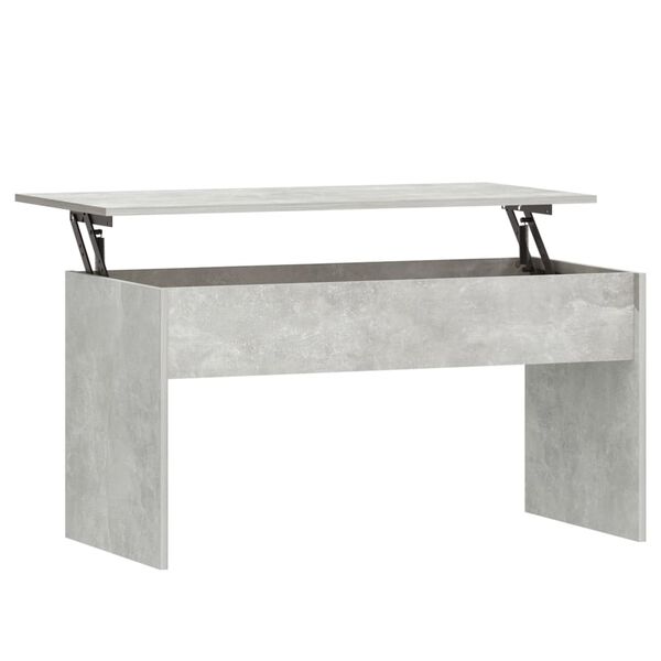 vidaXL Table basse gris b&eacute;ton 102x50,5x52,5 cm bois d'ing&eacute;nierie