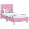 vidaXL Cadre de lit pour tout-petit avec t&ecirc;te de lit Rose 70 x 140 cm