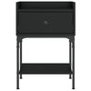 vidaXL Tables de chevet 2 pcs noir 40,5x31x60 cm bois d&rsquo;ing&eacute;nierie