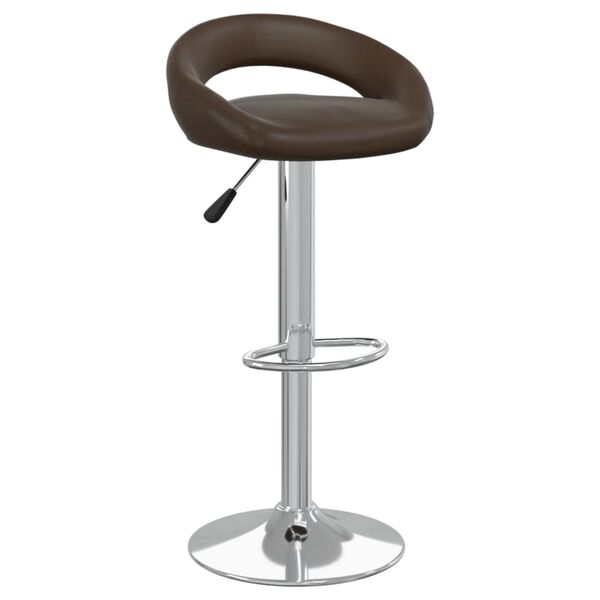 vidaXL Tabouret de bar Marron Similicuir