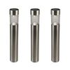 Luxform Lampe LED solaire de jardin Tacoma 3 pcs Argent&eacute; 34315