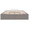 vidaXL Cadre de lit ottoman sans matelas taupe 120x200 cm tissu