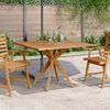 vidaXL Table de jardin carr&eacute;e 110x110x75 cm bois d'acacia solide