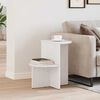 vidaXL Table basse Blanc 50 x 40 x 50 cm Bois massif en pin