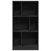 vidaXL Biblioth&egrave;que noir 57x28,5x107,5 cm bois d'ing&eacute;nierie