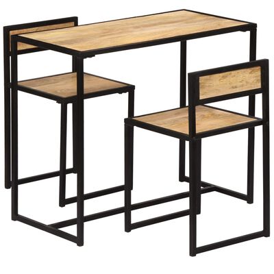 vidaXL Ensemble de salle à dîner 3 pcs Bois de manguier solide