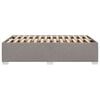vidaXL Cadre de lit sans matelas taupe 120x200 cm tissu