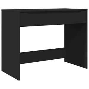 vidaXL Bureau avec tiroir Noir 100 x 50 x 78 cm Bois d&rsquo;ing&eacute;nierie