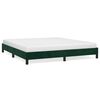 vidaXL Cadre de lit sans matelas vert fonc&eacute; 180x200 cm velours