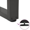 vidaXL Pieds de table basse en forme de V, 2 pi&egrave;ces, anthracite, 60 x (42-43,3) cm, acier