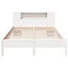 vidaXL Lit biblioth&egrave;que sans matelas blanc 140x190 cm bois pin massif