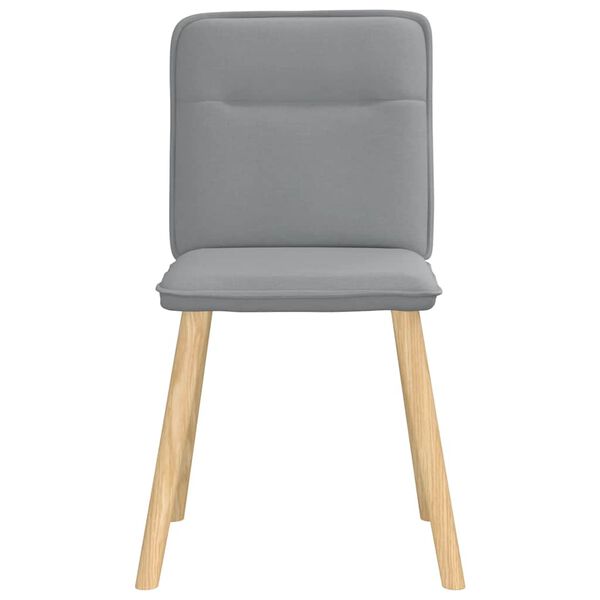 vidaXL Chaises &agrave; manger lot de 6 gris clair tissu