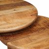 vidaXL Tables basses gigognes 3 pcs Marron Bois de mangue massif