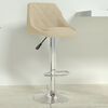 vidaXL Tabouret de bar Cr&egrave;me Velours