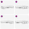 vidaXL Ensemble de canap&eacute;s d'ext&eacute;rieur 11 pcs Naturel et Noir