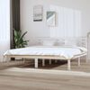 vidaXL Cadre de lit sans matelas blanc 200x200 cm bois massif de pin