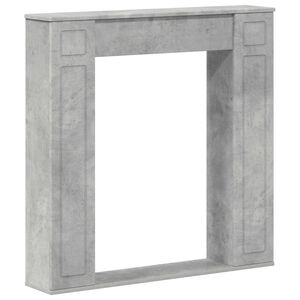 vidaXL Cadre de chemin&eacute;e Gris b&eacute;ton 100 x 20 x 100 cm