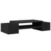 vidaXL Support de moniteur avec rangement noir bois d'ing&eacute;nierie