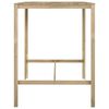 vidaXL Table de bar 110x100x110 cm Pin impr&eacute;gn&eacute;