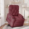 vidaXL Fauteuil inclinable rouge bordeaux tissu