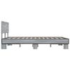 vidaXL Cadre de lit sans matelas sonoma gris 140x200 cm