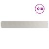 vidaXL Bordures de pelouse 10 pcs 15x103 cm acier inoxydable