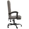 vidaXL Fauteuil inclinable de bureau Taupe Tissu