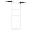vidaXL Porte coulissante 93 x 232 cm Bois de pin massif et verre