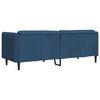 vidaXL Canap&eacute; &agrave; 3 places bleu tissu