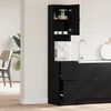 vidaXL Armoire de cuisine avec tiroir Chêne noir Bois d'ingénierie