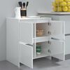vidaXL Buffet Blanc brillant 70x41x75 cm Bois d'ing&eacute;nierie