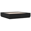 vidaXL Cadre de lit sans matelas noir 200x200 cm