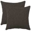 vidaXL Housse de coussin 2 pc HEERLEN Gris fonc&eacute; 35 x 35 cm Boucl&eacute;