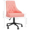 vidaXL Chaise pivotante de bureau Rose Velours