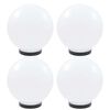 vidaXL Lampes &agrave; LED sous forme de boule 4 pcs Sph&eacute;rique 25 cm PMMA