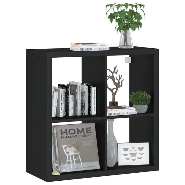vidaXL &Eacute;tag&egrave;re murale sous forme de cube Noir 69,5x29,5x69,5 cm MDF