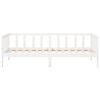 vidaXL Lit de jour sans matelas blanc 80x200 cm bois de pin massif