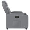 vidaXL Fauteuil inclinable &eacute;lectrique Gris clair Tissu