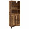vidaXL Haut Armoire 2 pcs Bois ancien Bois d'ing&eacute;nierie
