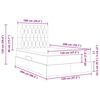 vidaXL Lit avec rangement et matelas Taupe 120 x 200 cm Polyester